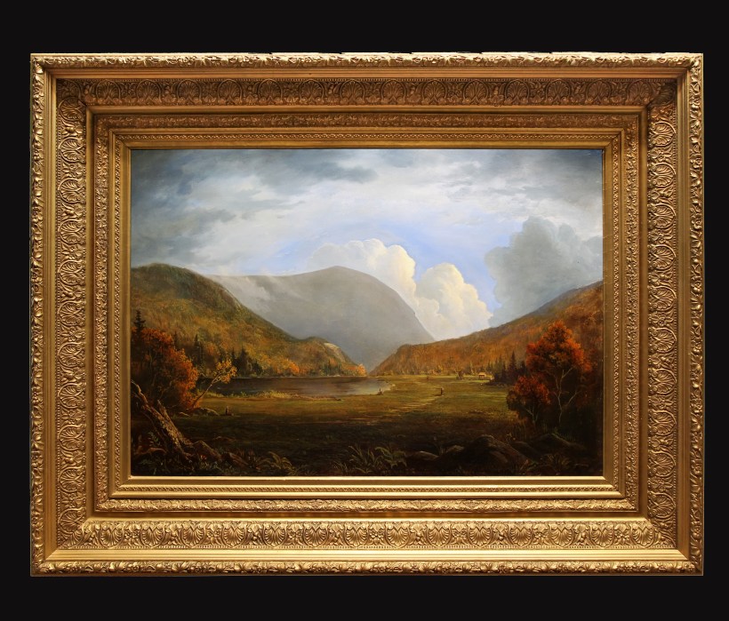 RTCrawford Notch Framed Black background _ Lauren Sansaricq_ Oil on Canvas-2