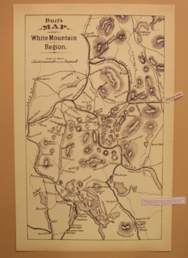 Historic map of the white mountain region