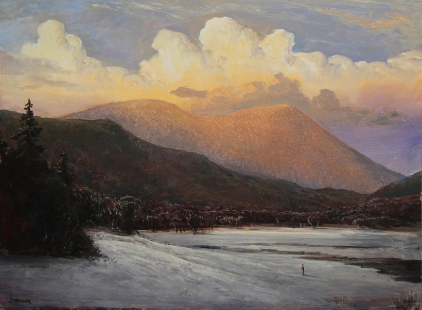 Winter in Jackson, View of Doublehead_Lauren Sansaricq_12 x 16in,_WEB