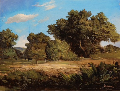 Lauren Sansaricq_Pastoral Scene with cows_6x8in_WEB