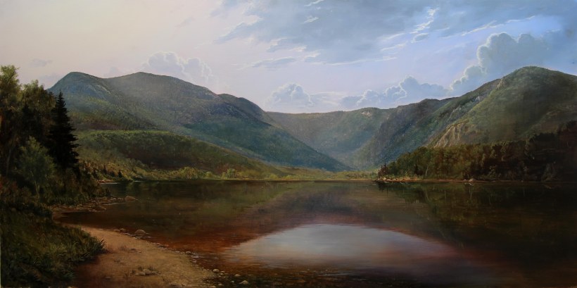 The Basin Evans Notch_Lauren Sansaricq_most recent_web_24x48in. oil on panel