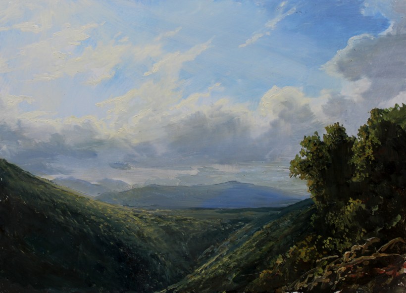 View of the Kaaterskill Clove_8x11in._oil on panel